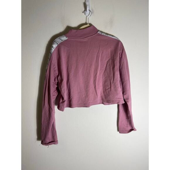 305 Mauve Cropped Work Out Sweatshirt Sz XL - Picture 2 of 4